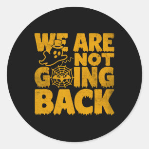 Pegatina Redonda No vamos a votar por KK Kamala Harris Halloween