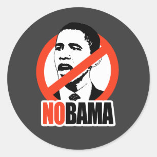 PEGATINA REDONDA NOBAMA / T-SHIRT ANTI-OBAMA