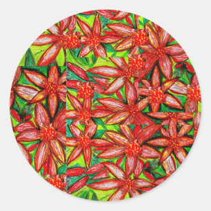 Pegatina Redonda Noche buenas