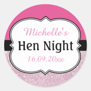 Pegatina Redonda Noche de Despedida Personalizada