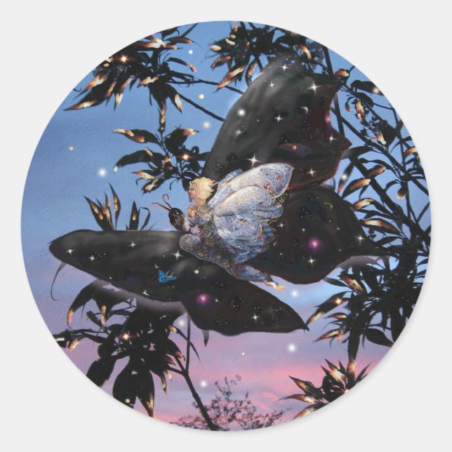 Pegatina Redonda ¡Noche de verano! (Anverso)