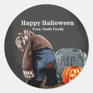 Pegatina Redonda Noche Spooktacular