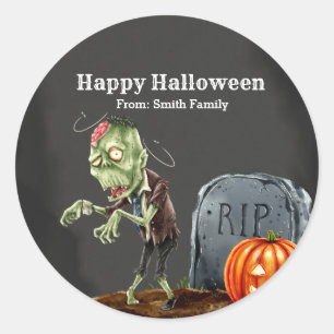 Pegatina Redonda Noche Spooktacular