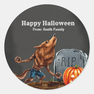 Pegatina Redonda Noche Spooktacular