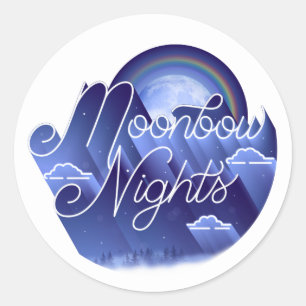Pegatina Redonda Noches Moonbow / Pegatinas