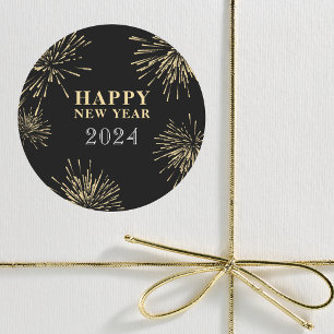 Pegatina Redonda Nochevieja