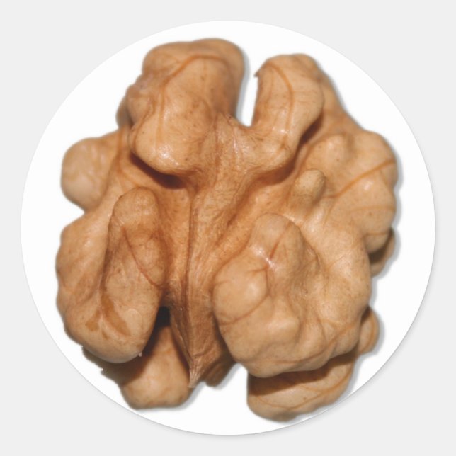 Pegatina Redonda Nogal (Anverso)