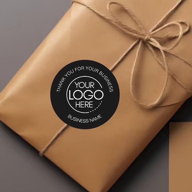 Pegatina Redonda Noir Black Business Gracias (Subido por el creador)