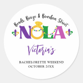 PEGATINA REDONDA NOLA BACHELORETTE WEEKEND