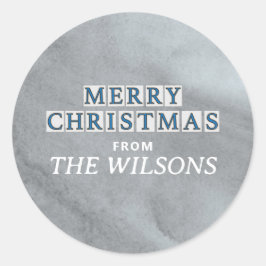 PEGATINA REDONDA NOLA STREET TILES MERRY CHRISTMAS