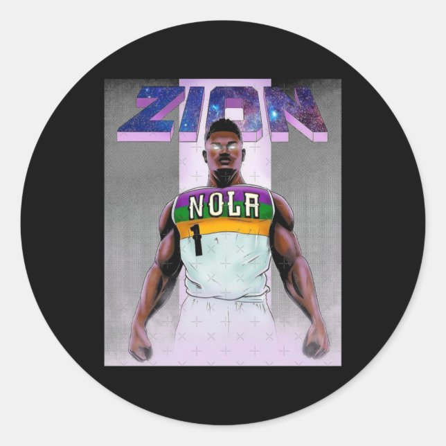 Pegatina Redonda Nola Zion (Anverso)