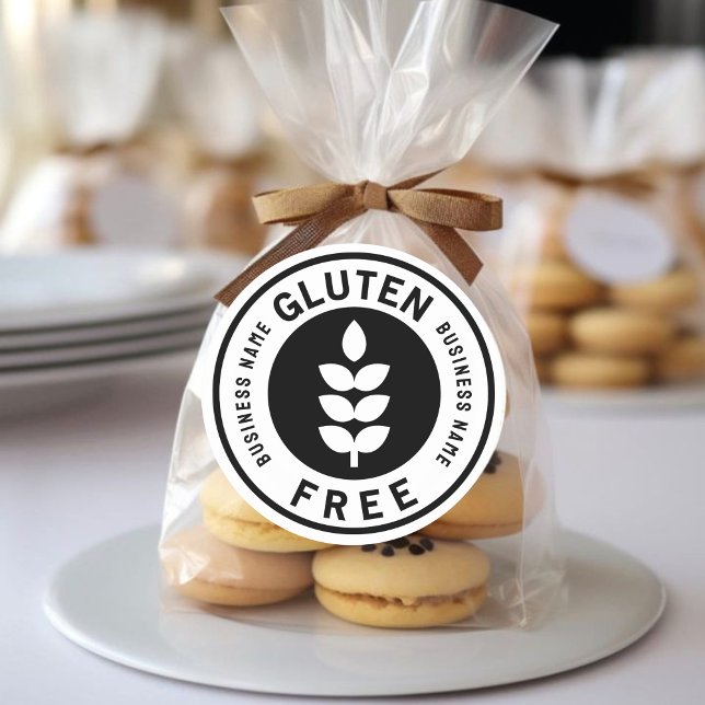 Pegatina Redonda Nombre comercial Gluten Free Food Label (Subido por el creador)