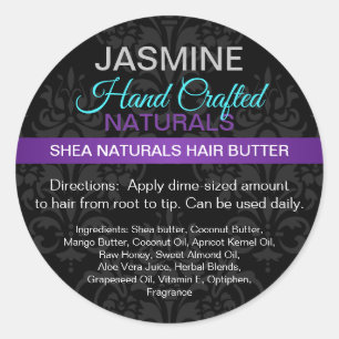 Pegatina Redonda Nombre comercial o logotipo del producto Jar o con