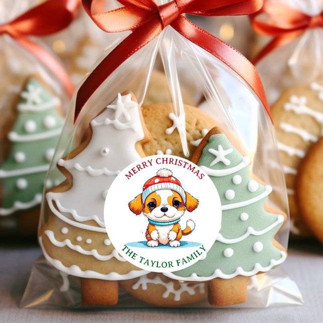 Pegatina Redonda Nombre de la familia de perros copiosos de los Nav (Subido por el creador)