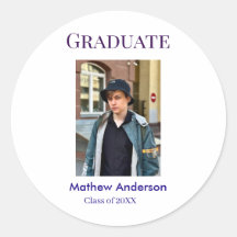 nombre de la foto de graduación clase de 20XX azul
