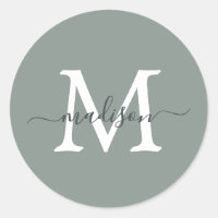 Nombre de Monograma de Escritura Personalizada Ver