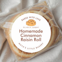 Nombre de producto de panadería de rollo de canela