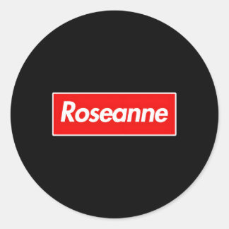 Pegatina Redonda Nombre de Roseanne