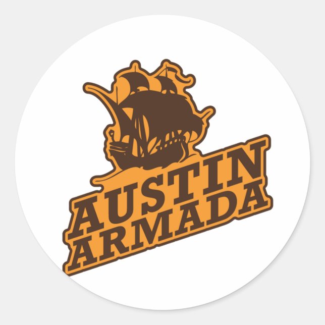 Pegatina Redonda Nombre del equipo 02 (Anverso)