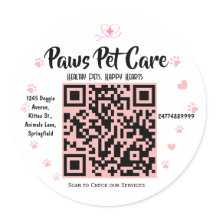 Nombre del logotipo de la tienda de mascotas Paws