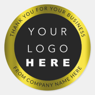 Pegatina Redonda Nombre del logotipo del personalizado Mostaza Web