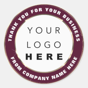 Pegatina Redonda Nombre del logotipo Web Gracias a Rosa de oro Borg