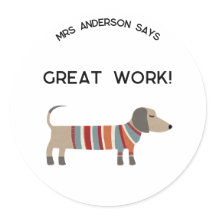 Nombre del profesor Perro de ánimo