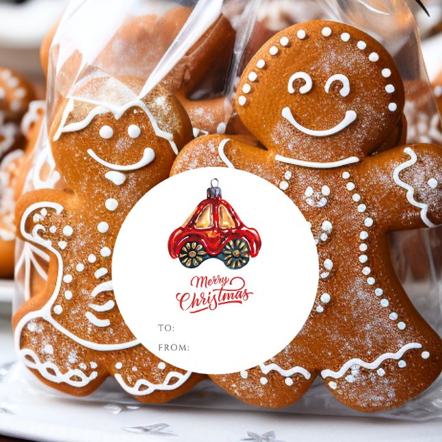 Pegatina Redonda Nombre del regalo de Ornamento del coche Retro de  (Subido por el creador)