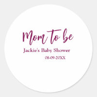 nombre fecha de baby shower futura mamá rosa simpl