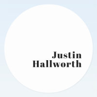 Nombre mínimo retro moderno o plantilla de negocio