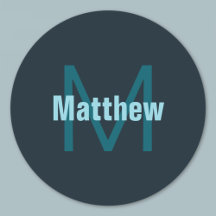 Nombre monogramado de Personalizable negrita simpl