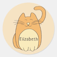 Nombre para añadir gatos de Personalizado circular