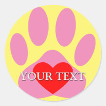 Nombre personalizado de huella digital de perro ro