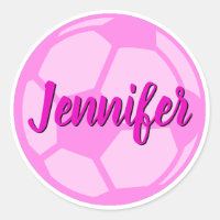 Nombre personalizado de la bola de fútbol rosa