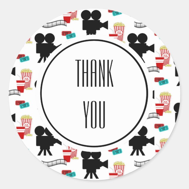 Pegatina Redonda Nombre personalizado de la cámara de tema de la no (Anverso)