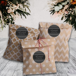 Pegatina Redonda Nombre personalizado de las líneas grises negras a