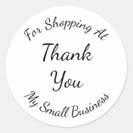 Pegatina Redonda Nombre personalizado Gracias por su ayuda