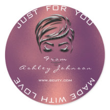 Nombre Salón de belleza Purpurina Rosa de cobre Gr