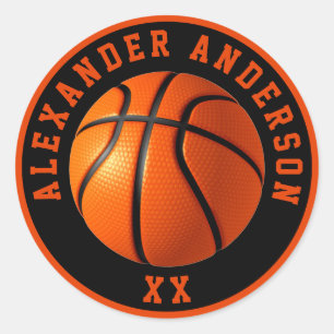 Pegatina Redonda Nombre y personalización de Jersey para el balonce