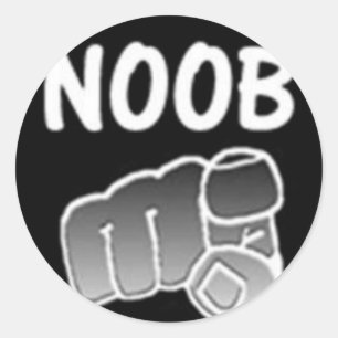 Pegatina Redonda noobs