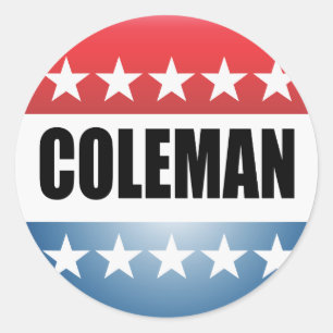 PEGATINA REDONDA NORM COLEMAN