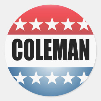 PEGATINA REDONDA NORM COLEMAN