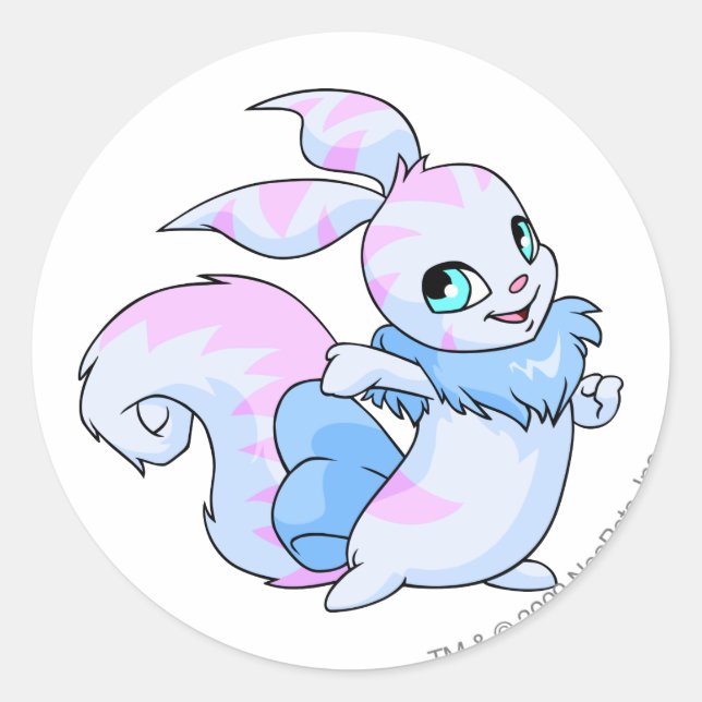 Pegatina Redonda Normalmente tachado (Anverso)