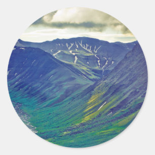 Pegatina Redonda Norteamérica, Estados Unidos, Noroeste