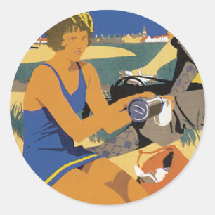 Pegatina Redonda North Berwick