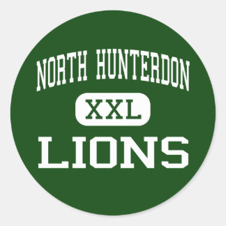 Pegatina Redonda North Hunterdon - Leones - Alto - Annandale