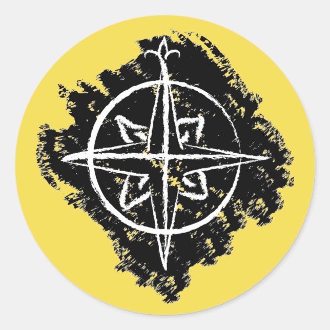 Pegatina Redonda Northshield (Anverso)