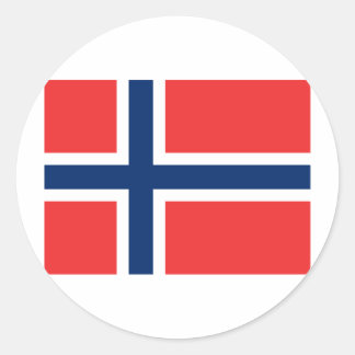 Pegatina Redonda Noruega