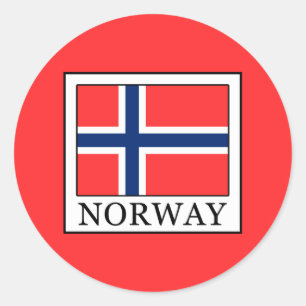 Pegatina Redonda Noruega