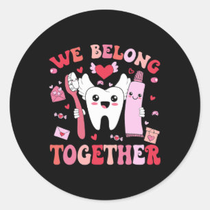 Pegatina Redonda Nos Pertenecen Dientes Dental Dentista Días de San